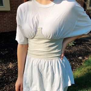 Urban Outfitters mock corset casual/ chic T-shirt